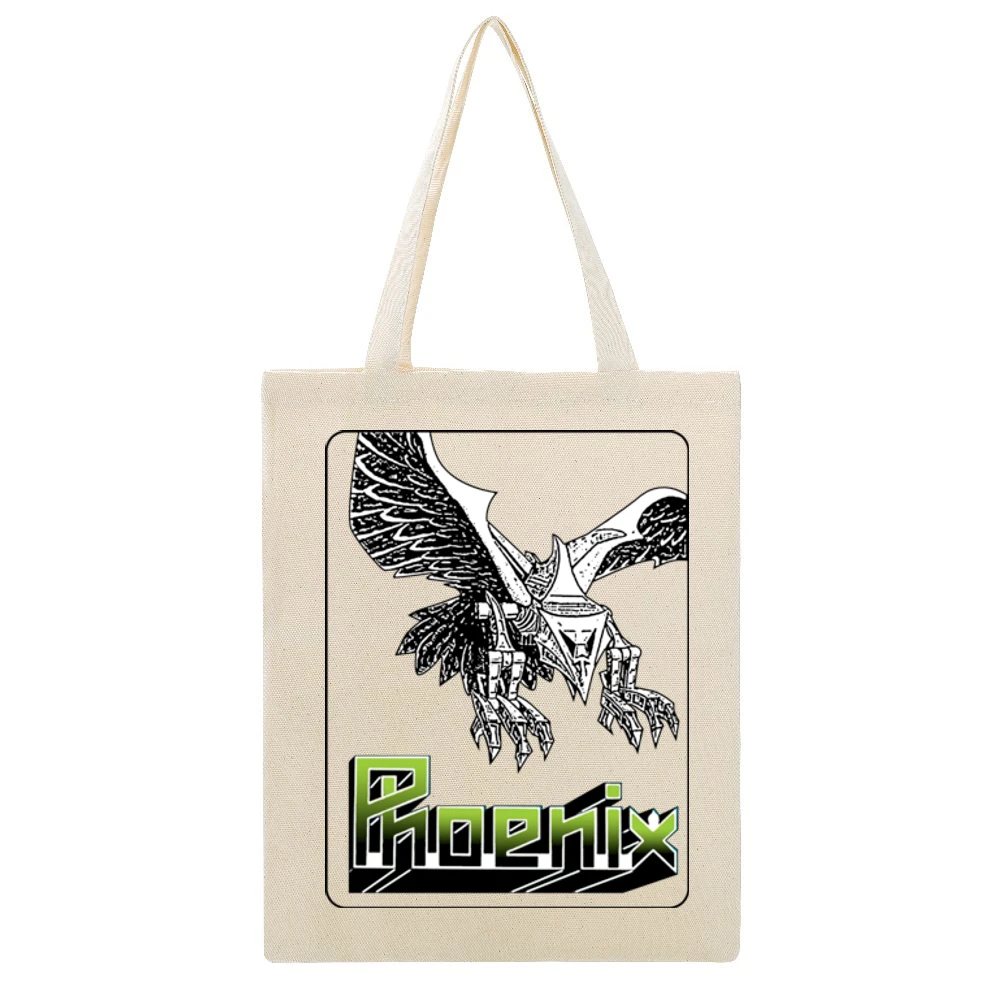 Phoenix Video Game Retro 80s Beige Canvas Tote Shopping Bag