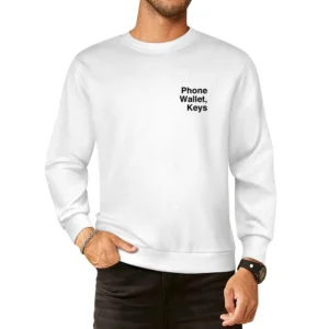 Phone Wallet Keys Funny Adam Sandler Comedy Youtube Graphic European Size Pullover Sweater