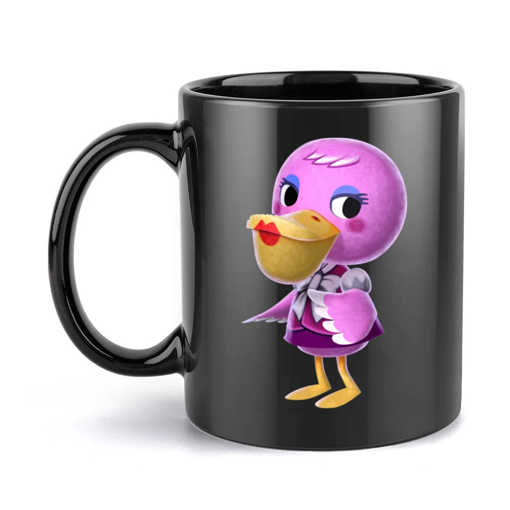 Phyllis From Animal Crossing Nintendo Character Video Game Black Mug
