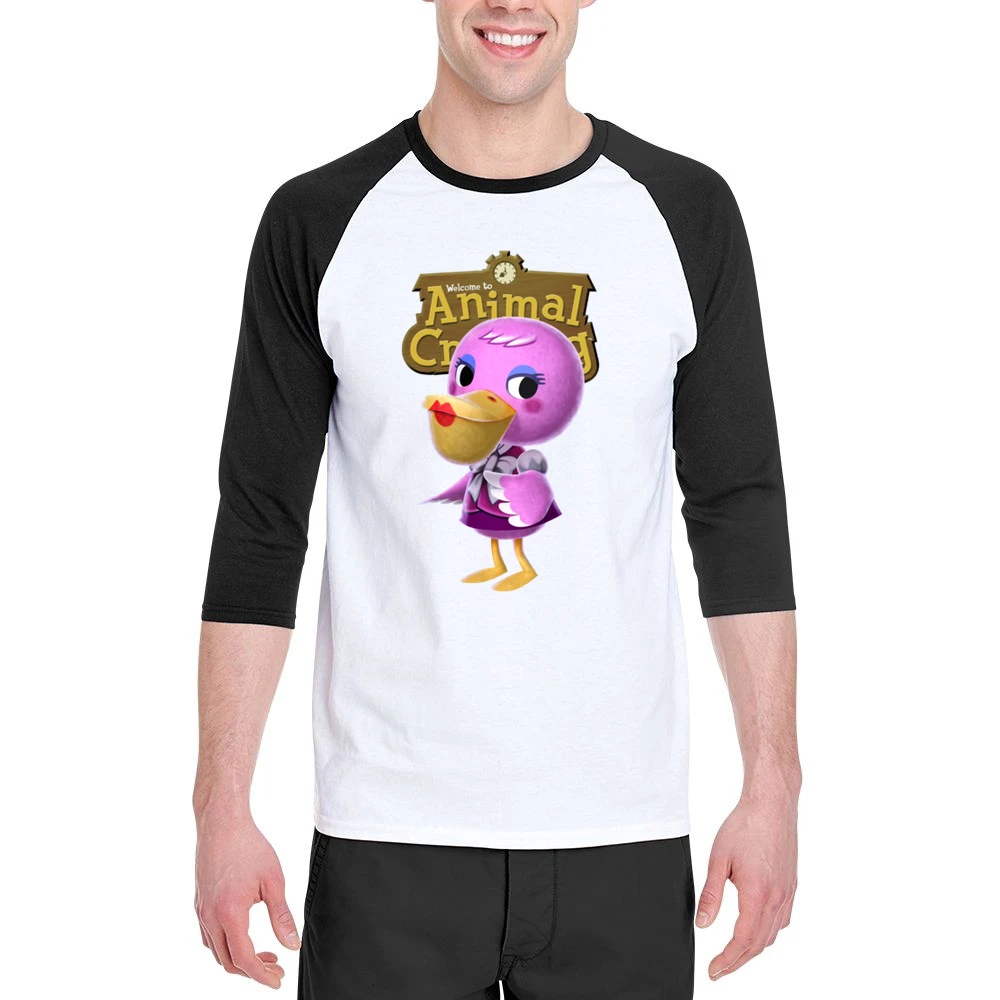 Phyllis From Animal Crossing Nintendo Video Game Fan Men 3/4 Sleeve T-Shirt