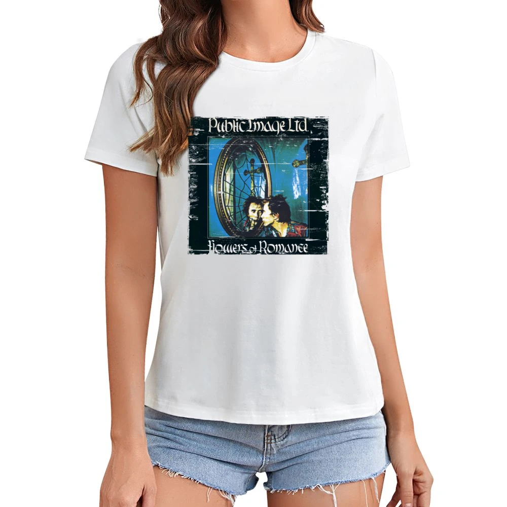 Pil Flowers Of Romance Album Cover Distressed Image Asian Size Women Ladies T-shirt