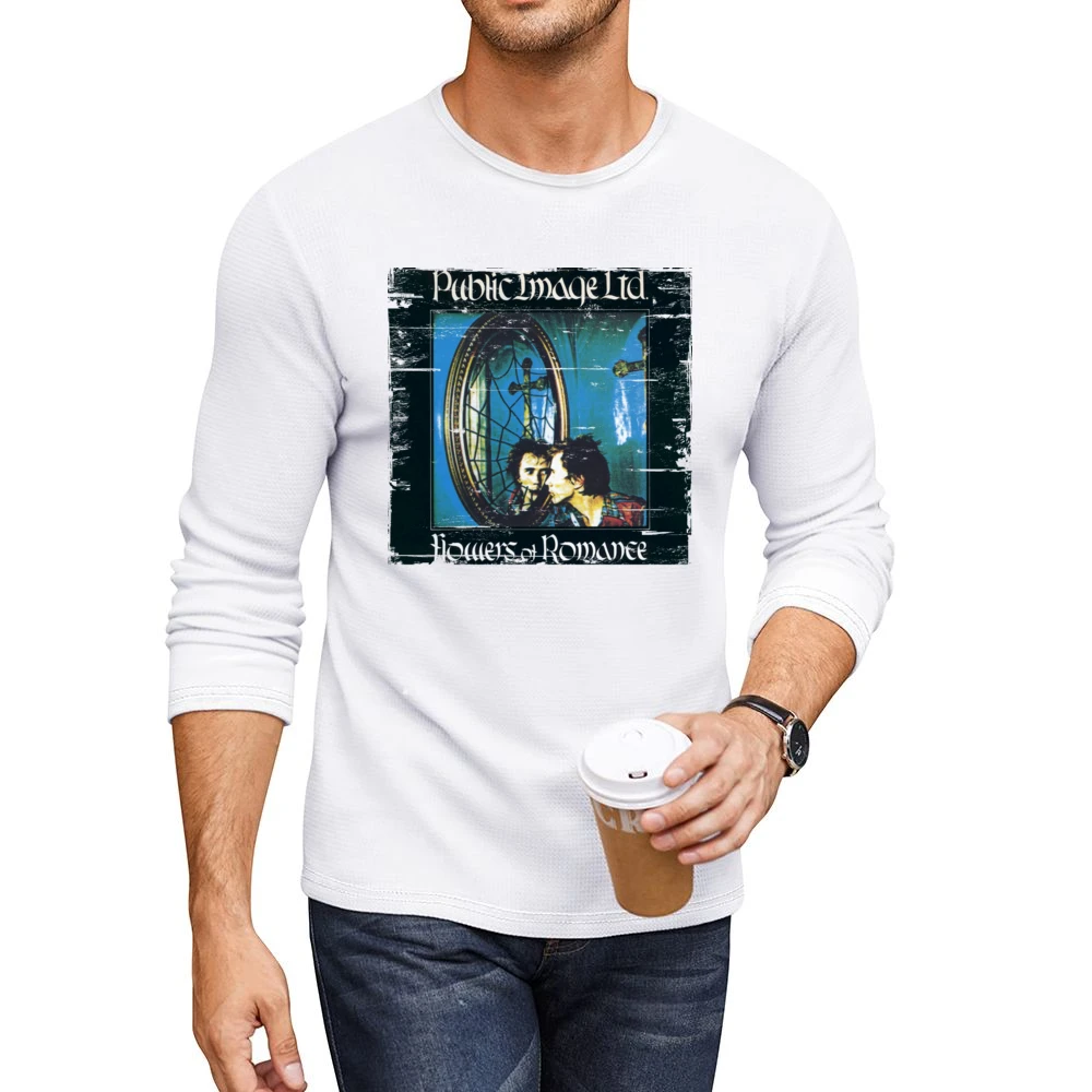 Pil Flowers Of Romance Album Cover Distressed Image Men CrewNeck Long Sleeve T-Shirt