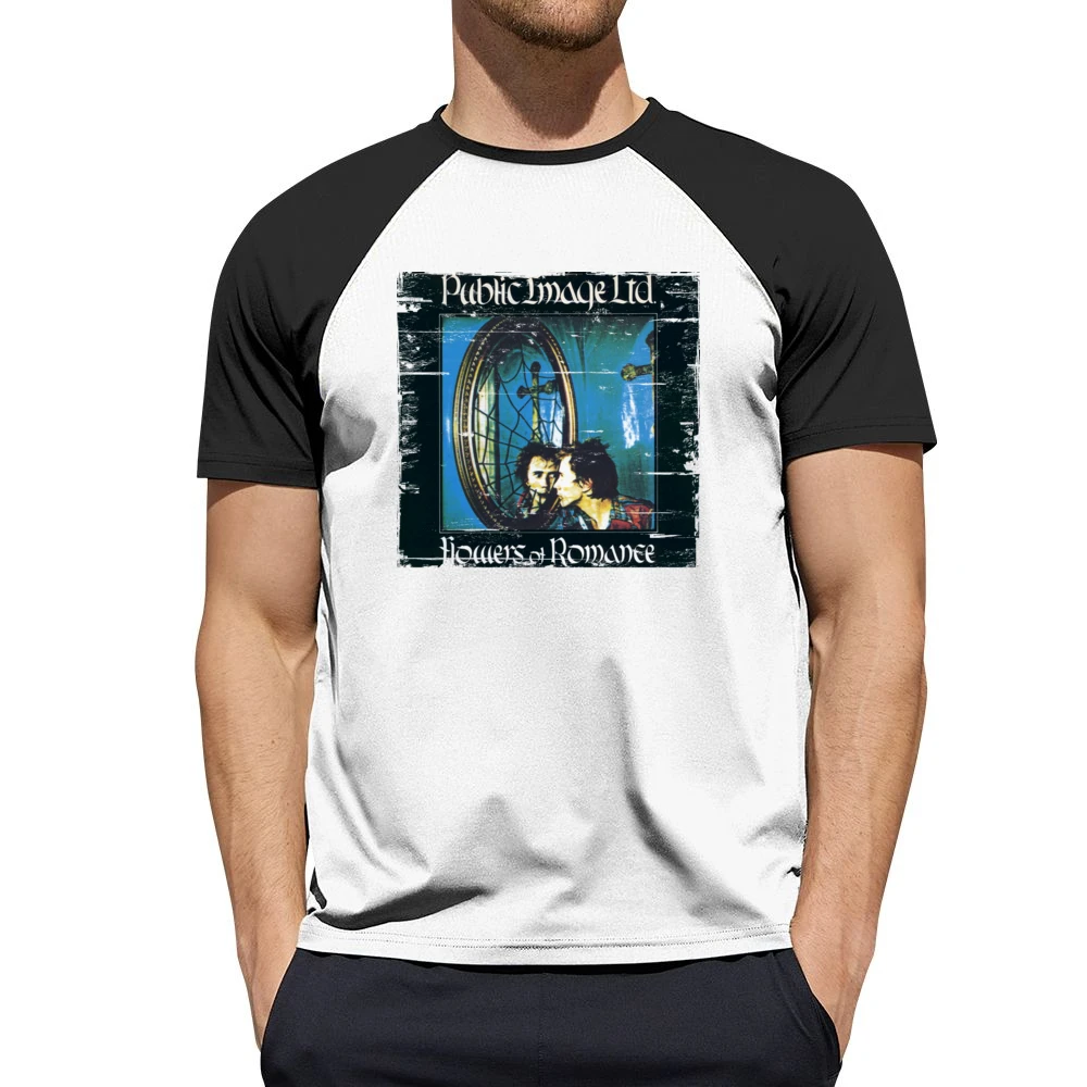 Pil Flowers Of Romance Album Cover Distressed Image Men Short Sleeve T-Shirt