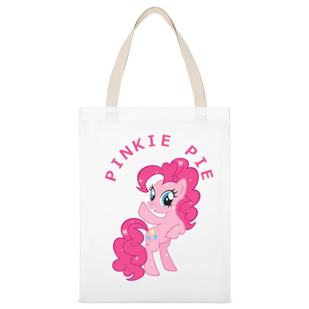 Pinkie Pie My Little Pony White Canvas Tote Shopping Bag
