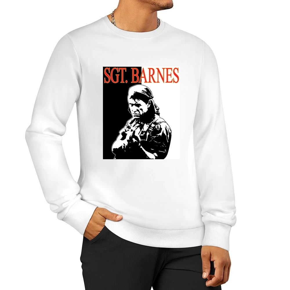 Platoon Barnes War Movie Men Pullover Sweatshirt