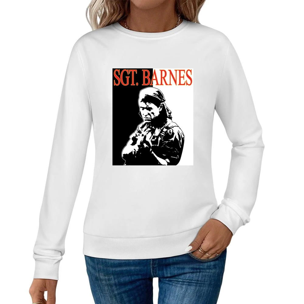 Platoon Barnes War Movie Women Pullover Sweatshirt