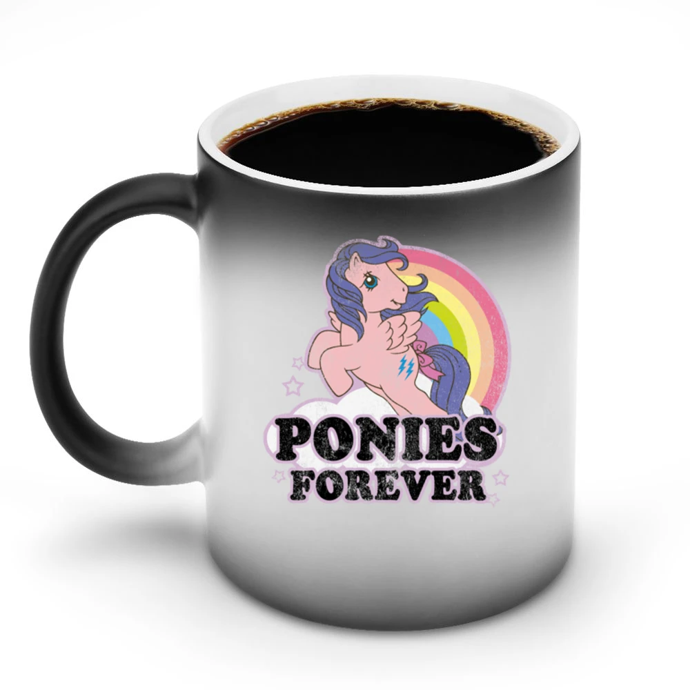 Ponies Forever Vintage Style Fun Pony Tee Shirt Discoloration Mug
