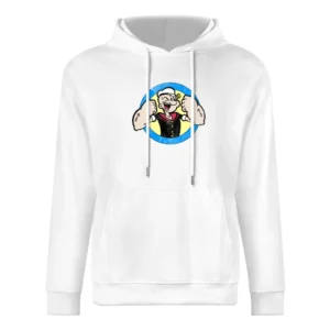 Popeye Fun Cool Vintage Style Sailor Distressed Graphic Retro Tv Show European Size Men Hoodie