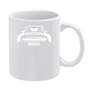 Porsche 911 Carrera S Back Bumper Popular Car Lover Club Graphic Fan T White Mug