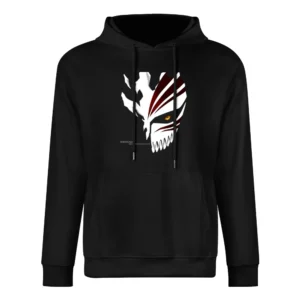 Post Human Ichigo kurosaki scatter shinigami hollow mask Bleach manga European Size Men Hoodie