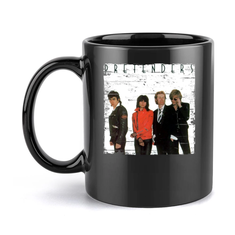 Pretenders Pretenders Album Cover Distressed Image Black Mug