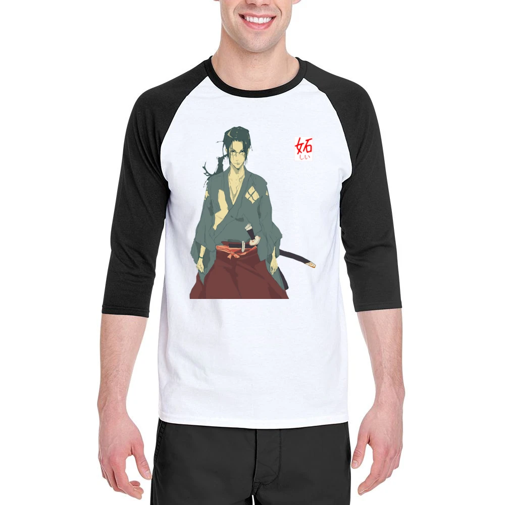 Pretty Boy jin Samurai Champloo anime manga Men 3/4 Sleeve T-Shirt