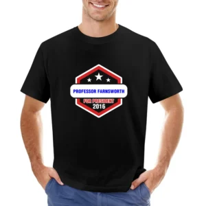 Professor Farnsworth For President 2016 Futurama TV Show Asian Size Men T-Shirt