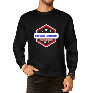 Professor Farnsworth For President 2016 Futurama TV Show European Size Pullover Sweater
