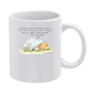 Promise Winnie The Pooh A Milne Fun Cartoon Graphic Tee Shirt White Mug