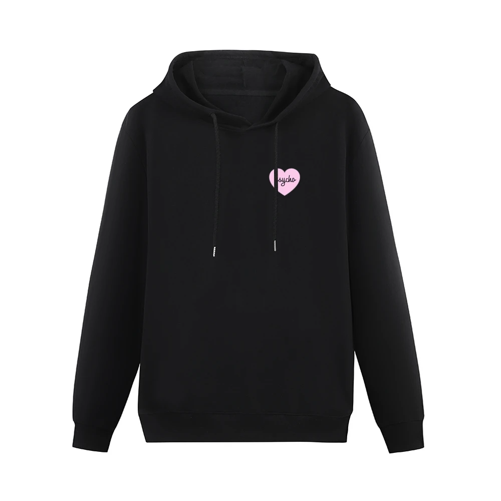 Psycho Heart Instagram Sticker Graphic Ladies Men Hoodie Without Pocket