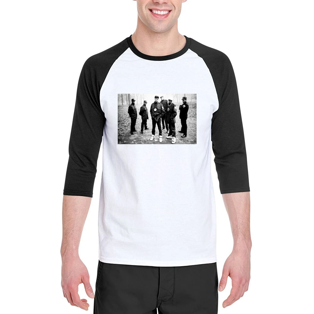 Public Enemy Flava Flav Chuck D Tshirt- All colors Available Men 3/4 Sleeve T-Shirt