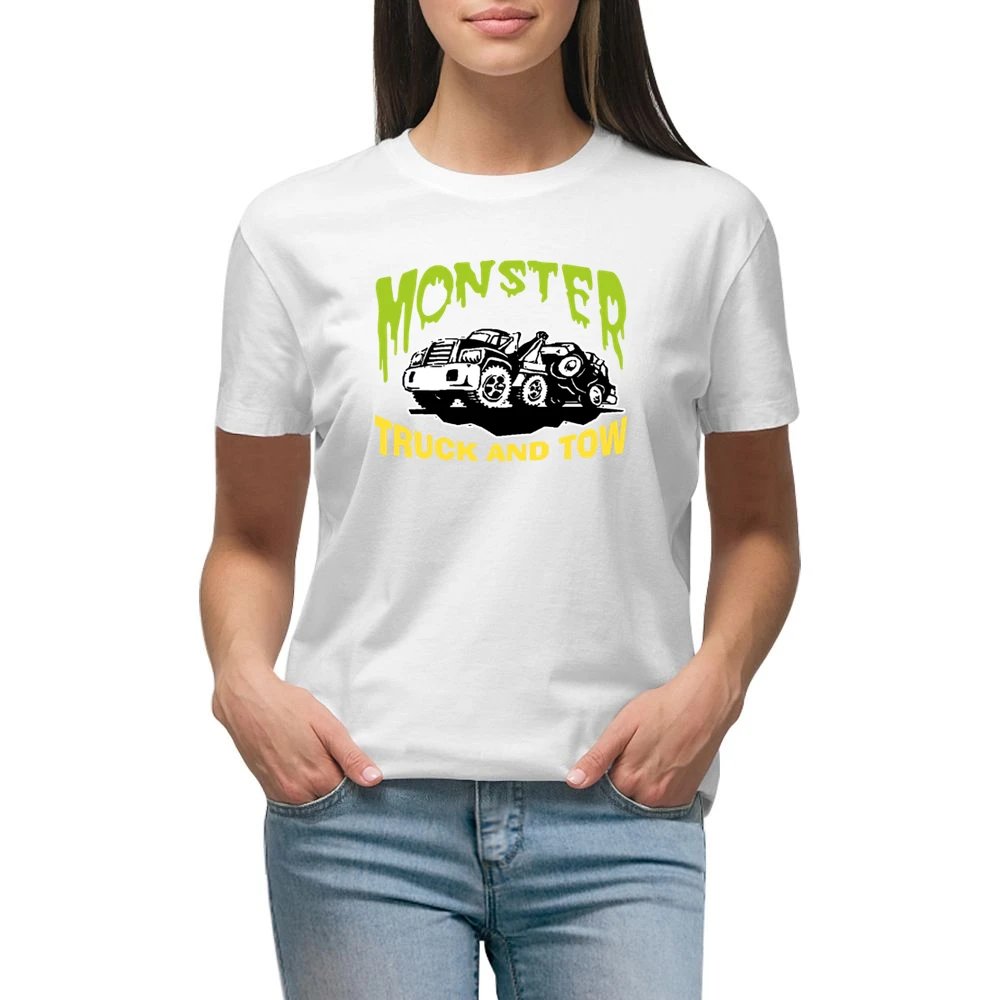 Pulp Fiction Monster Tow Truck Premium Women Ladies T-shirt
