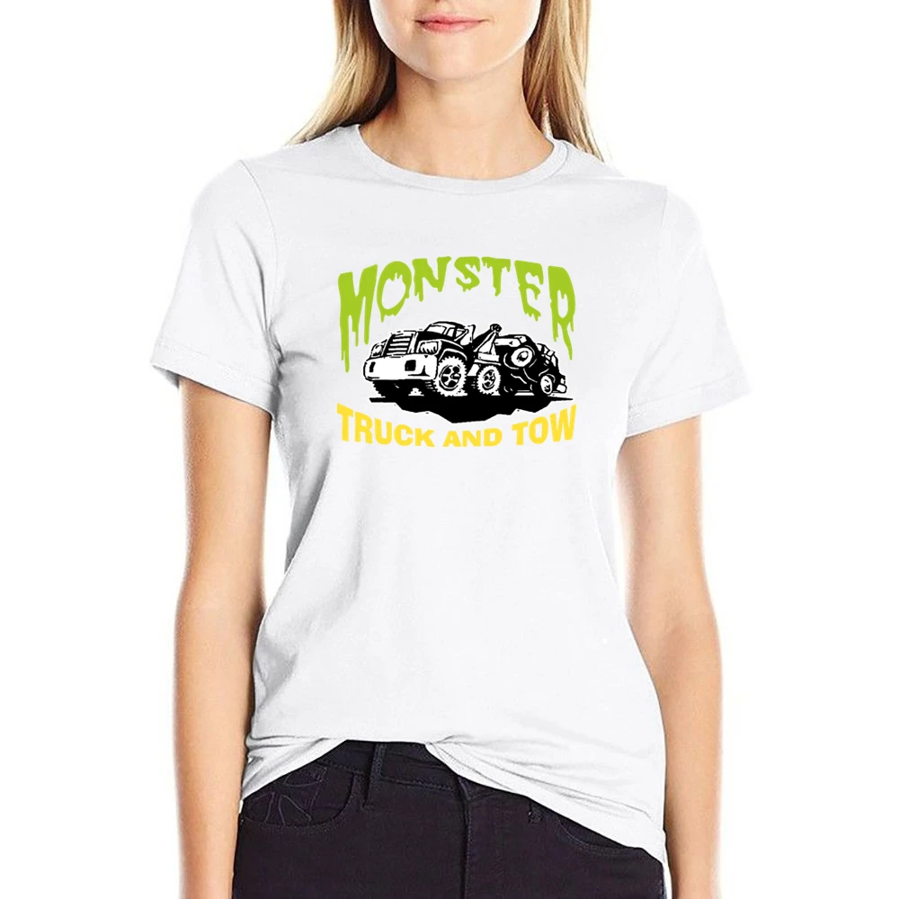 Pulp Fiction Monster Tow Truck US Size Women Ladies T-shirt