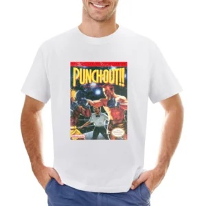 Punch Out Nes Nintendo Old School Retro Boxing Video Game Fan Distress Asian Size Men T-Shirt