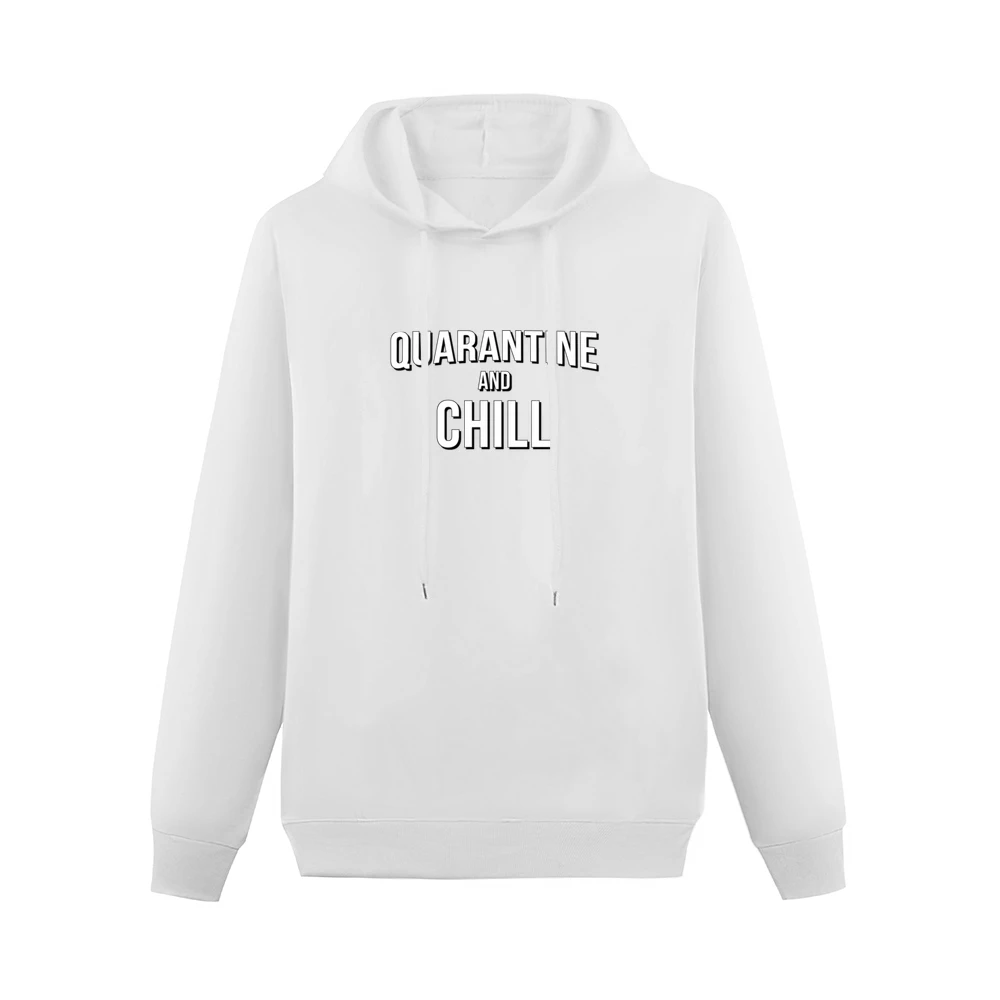 Quarantine And Chill Funny Netflix Parody Covid-19 Coronavirus Red T S Men Hoodie Without Pocket