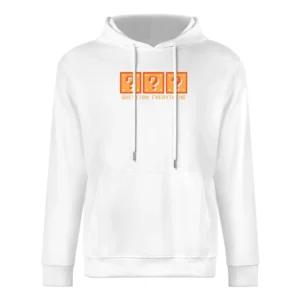 Question Everything Mario Retro Video Game 80s European Size Men Hoodie