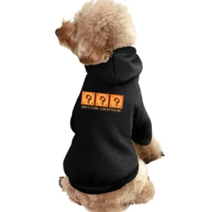 Question Everything Mario Retro Video Game 80s Pet Apparel Clothes