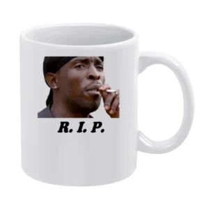 R I P Omar Little White Mug