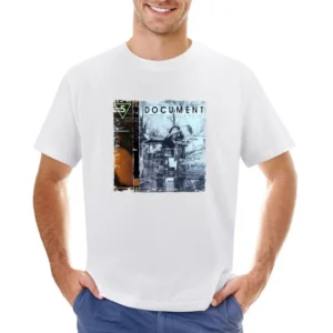 REM Document Album Cover Distressed Image Asian Size Men T-Shirt