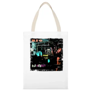 REO Speedwagon Hi Infidelity Album Cover Distressed Image White Canvas Tote Shopping Bag