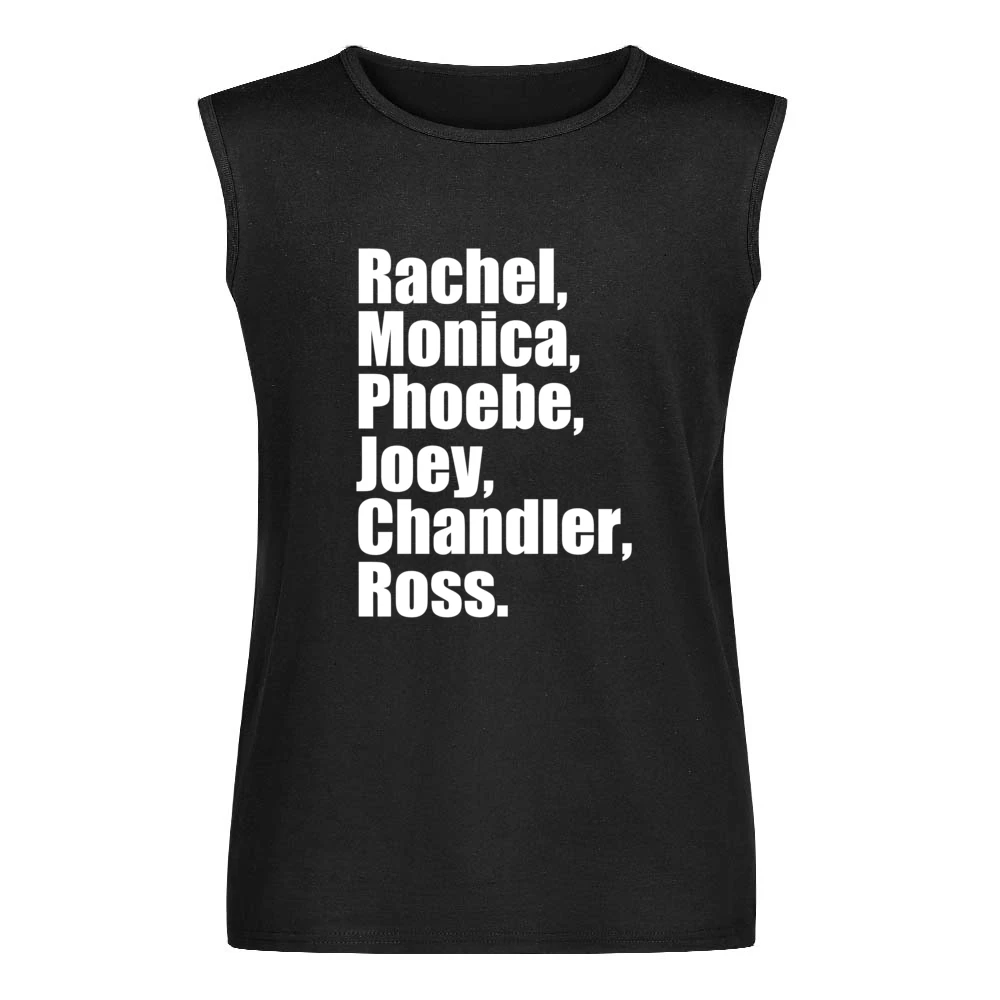 Rachel Monica Phoebe Joey Chandler Ross Fun Friends TV Show Men Sleeveless T-Shirt