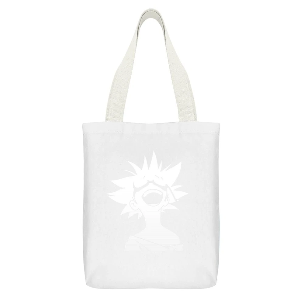 Radical Edward Ed in some perspective was thinking Space cowboy bebop White Canvas Tote Shopping Bag With Interior Pocket