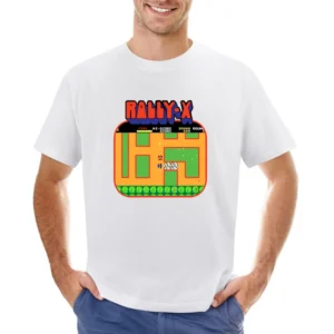 Rally X Video Game Retro 80s Asian Size Men T-Shirt