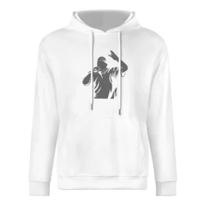 Rapper singing with microphone European Size Men Hoodie