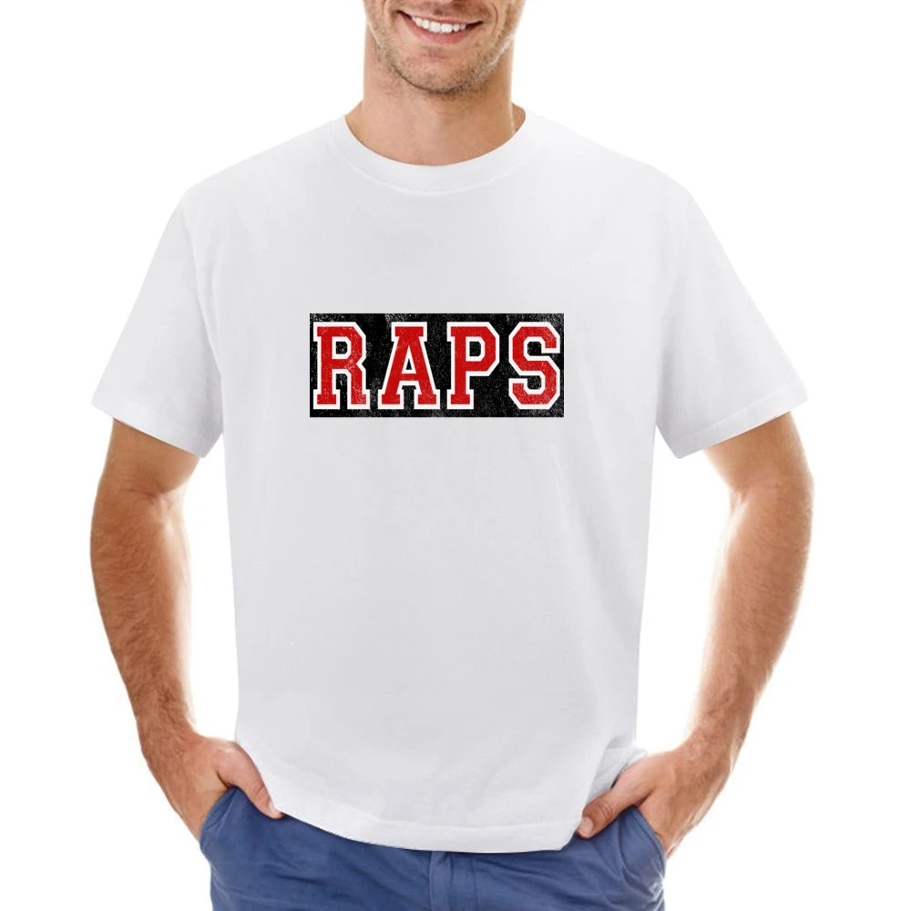 Raps Distressed Graphic Basketball Toronto Playoffs Asian Size Men T-Shirt