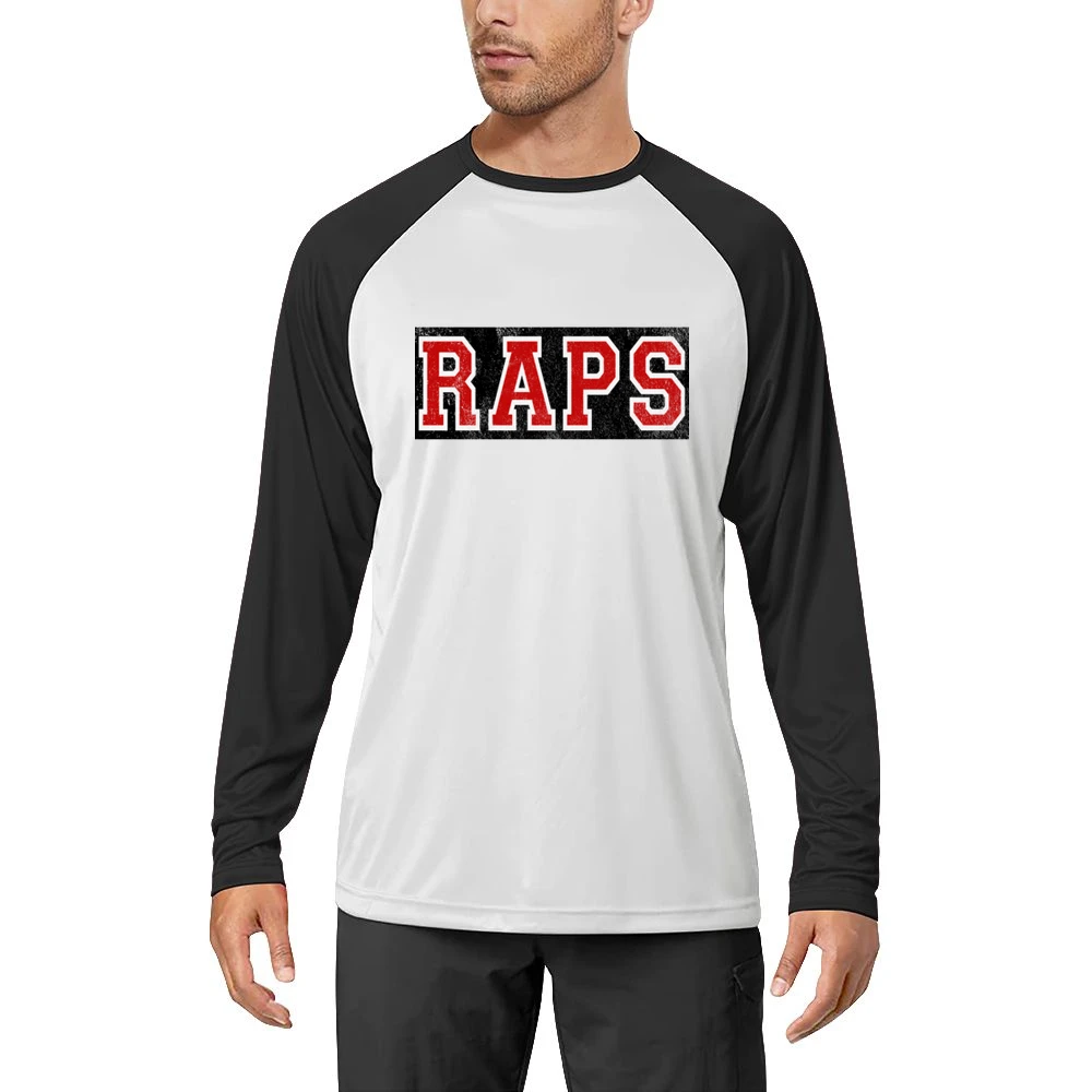 Raps Distressed Graphic Basketball Toronto Playoffs Men Long Sleeve T-Shirt