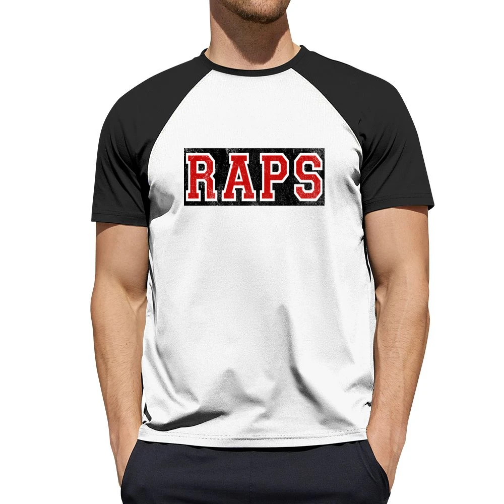 Raps Distressed Graphic Basketball Toronto Playoffs Men Short Sleeve T-Shirt