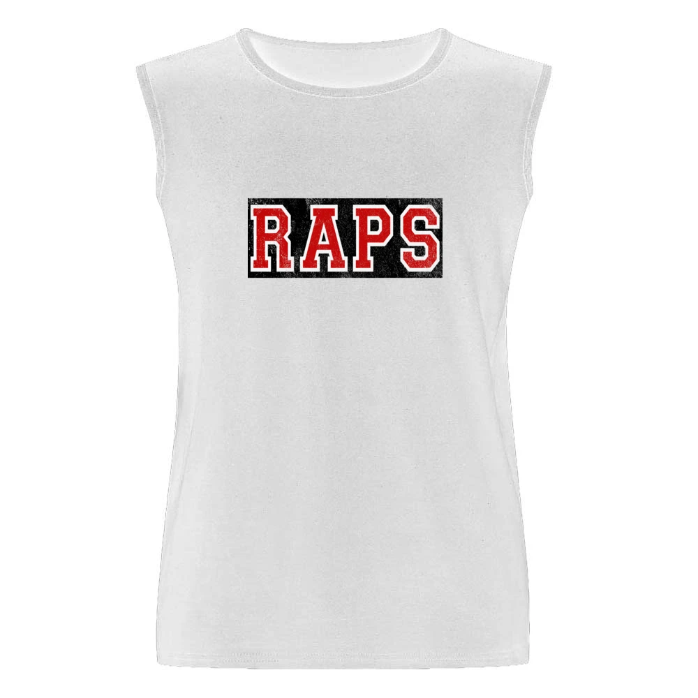 Raps Distressed Graphic Basketball Toronto Playoffs Men Sleeveless T-Shirt