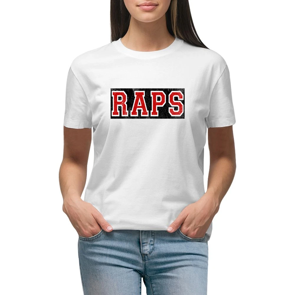 Raps Distressed Graphic Basketball Toronto Playoffs Premium Women Ladies T-shirt