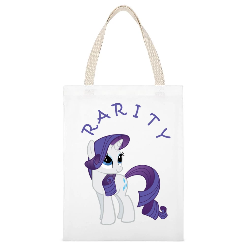 Rarity My Little Pony White Canvas Tote Shopping Bag