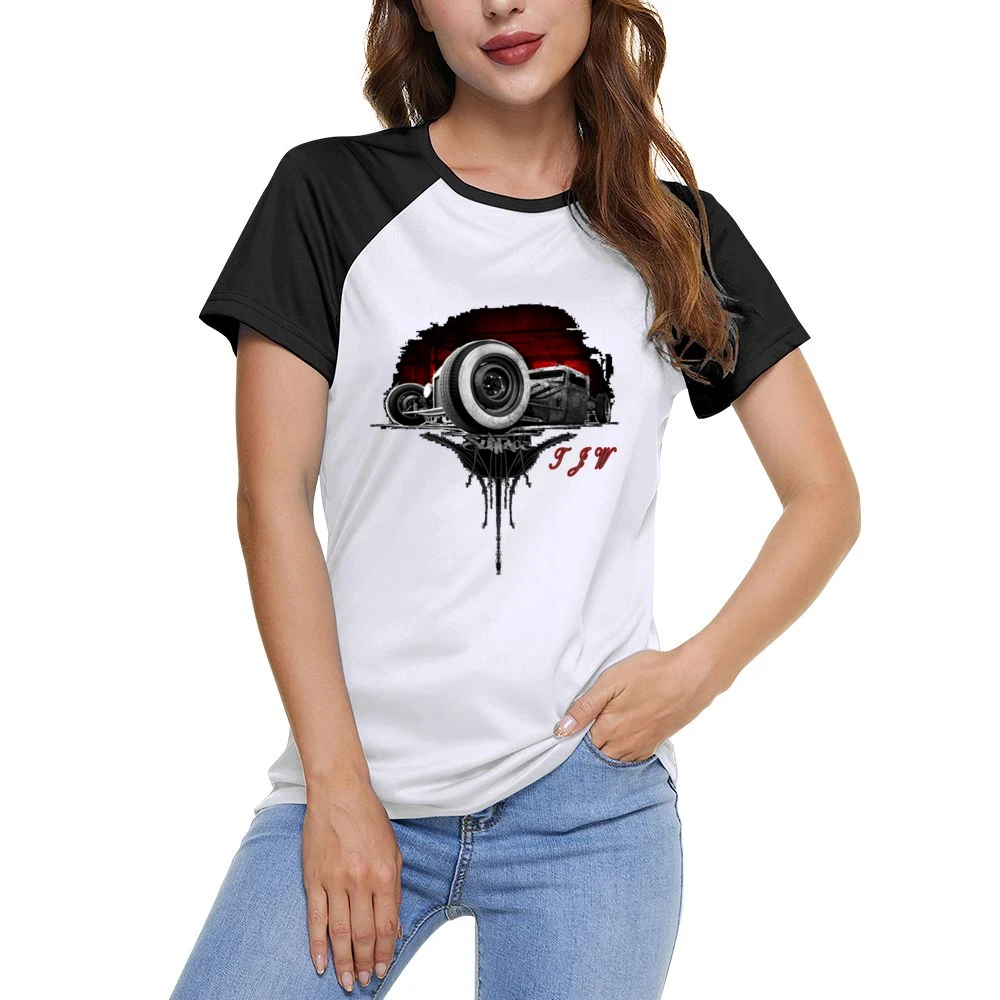 Rat Rod Tjw Women Ladies Short Sleeve T-Shirt