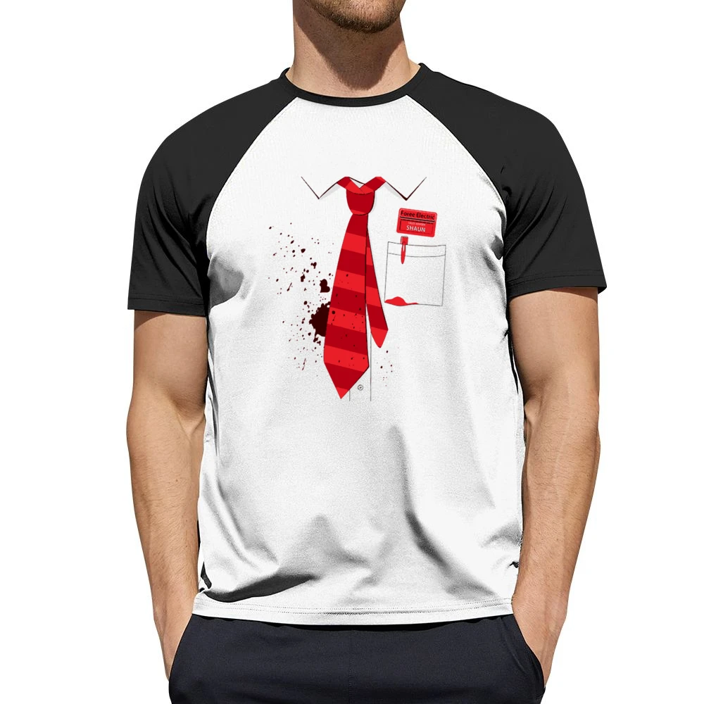 Red Ink stain on your shirt with red tie pen Men Short Sleeve T-Shirt