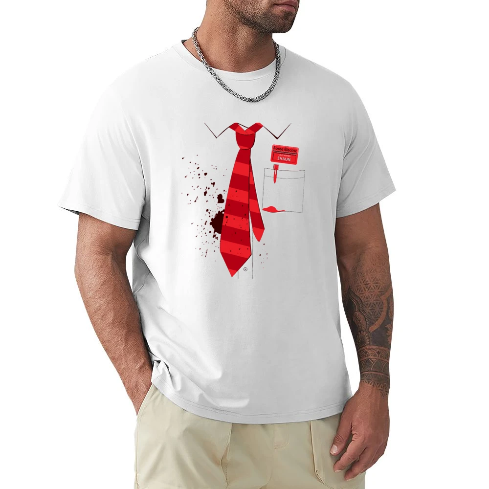 Red Ink stain on your shirt with red tie pen Premium Men T-shirt