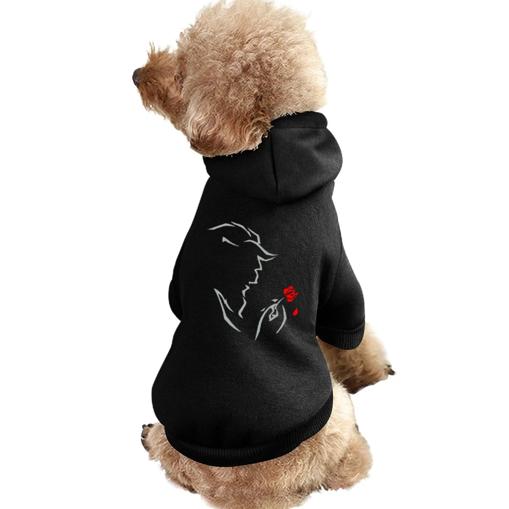 Red rose Beauty and the Beast Pet Apparel Clothes