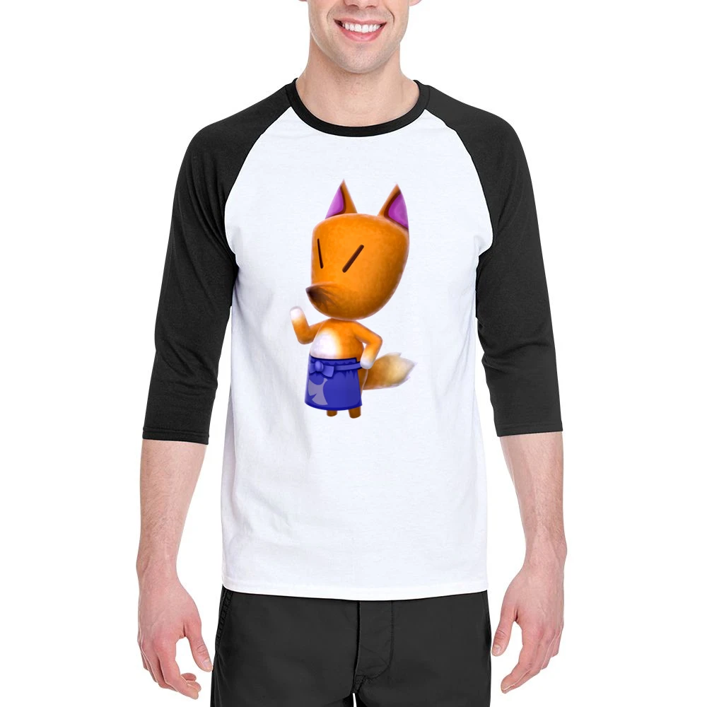 Redd From Animal Crossing Nintendo Character Video Game Men 3/4 Sleeve T-Shirt