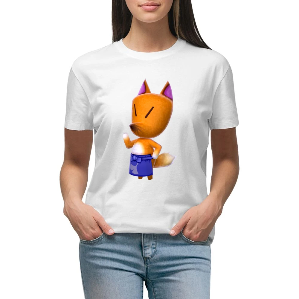 Redd From Animal Crossing Nintendo Character Video Game Premium Women Ladies T-shirt