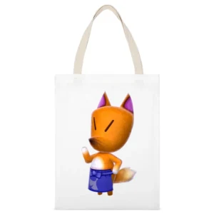 Redd From Animal Crossing Nintendo Character Video Game White Canvas Tote Shopping Bag