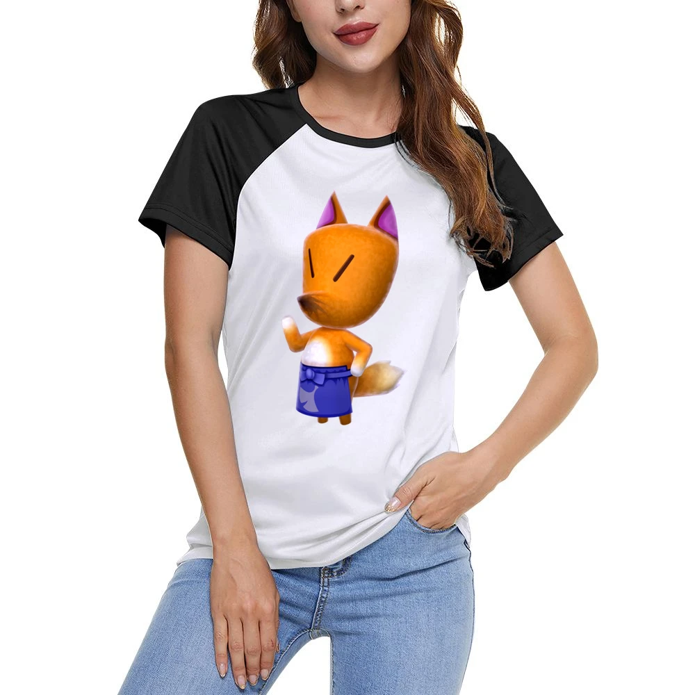 Redd From Animal Crossing Nintendo Character Video Game Women Ladies Short Sleeve T-Shirt
