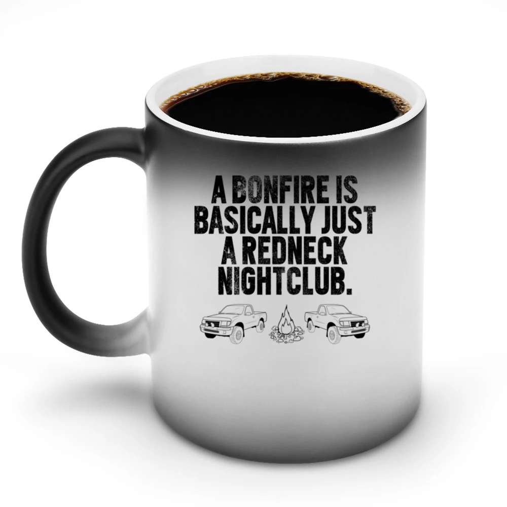 Redneck Bonfire Country Nightclub Fun Tee Shirt Discoloration Mug