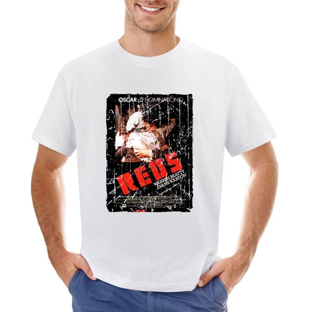 Reds Movie Poster Retro Aged Look Asian Size Men T-Shirt